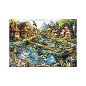 Schmidt 1000 db-os puzzle - Village on the edge of the forest (58874) 143142465 - Schmidt