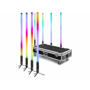 BeamZ Zelos LED Saroklámpa szett, RGBW, kültéri, IP65, Hangulatvilágítás, 8 db 143145842 - Állólámpa