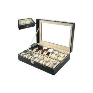 Karóra tároló 12 rekeszzel 143146806 - Óraforgató & óratartó doboz