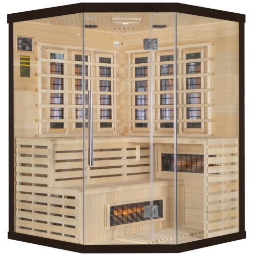 Sundum Solea 4 személyes Infravörös Sarok Szauna Fekete 143149369