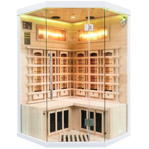 Sundum Solea 2 személyes fehér infravörös sarokszauna 143149386 - Szauna