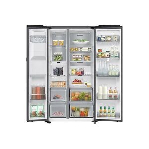 Samsung RS90F66BETEO inox, Side-by-Side, Hűtő:389L, Fagyasztó:225L, hűtőszekrény 143152028 - Side by side hűtőszekrény