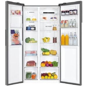 Haier HSR3918EIMP inox, Side-by-Side, Hűtő:337L, Fagyasztó:178L, Total No frost hűtőszekrény 143152961 - Side by side hűtőszekrény