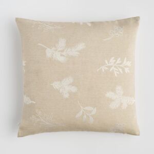 HOME & YOU párnahuzat 45x45cm, bézs fenyőágakkal 143153746 - Díszpárna