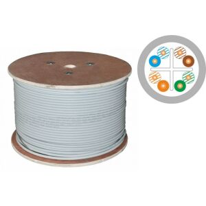 Alantec KIU6LSOH500B hálózati kábel Szürke 500 M Cat6 U/UTP (UTP) 143155652 - Alantec