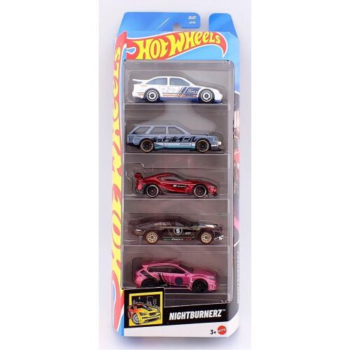 5 DB HOT WHEELS NIGHTBURNERZ AUTÓK KÉSZLET