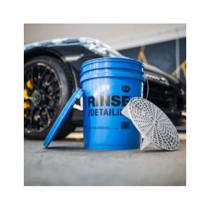 K2 Rinse Detailing Eimer mit Schmutzfänger und Deckel für die Autowäsche - K2