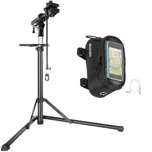 Zestaw rowerowy ze stojakiem naprawczym i torbą na ramę 143160478 - Akcesoria rowerowe