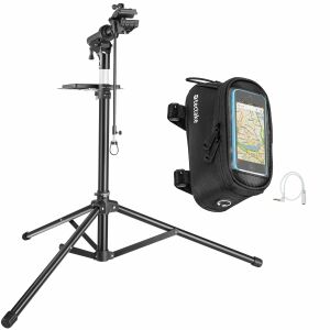 Zestaw rowerowy ze stojakiem naprawczym i torbą na ramę 143160487 - Akcesoria rowerowe