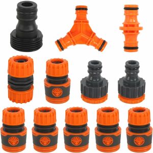 Złączki do węża ogrodowego 12szt. Adapter, Rozdzielacz, Przyłącze 1/2 cala 143165885 - Złącze węża