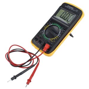 Digitális multiméter 9V, LCD kijelző, 32 pozíció, automatikus kikapcsolás, mérőkábel