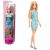 Păpușa Barbie în rochie albastră cu model, vedere completă, cu ambalaj