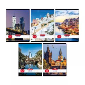 Heft A5 mit Stadtmuster, kariert, 27-32 - verschiedene Designs 143166171 - Hefte