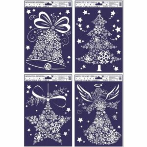 Fenstersticker mit Weihnachtsmotiven, 27 x 20 cm - verschiedene Designs 143166208 - Fensteraufkleber