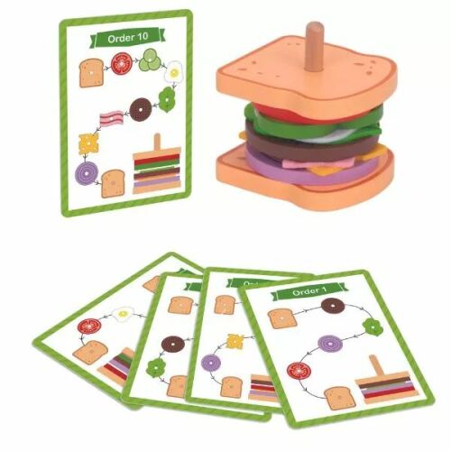 Tooky Toy: Fa szendvicskészítő készlet