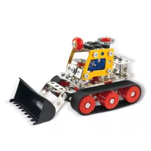 Buldózer fém építőjáték - 145 db-os