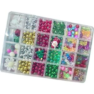 DIY karácsonyi ajándéktáska készítő szett gyöngy válogatás - Manyuk Toys