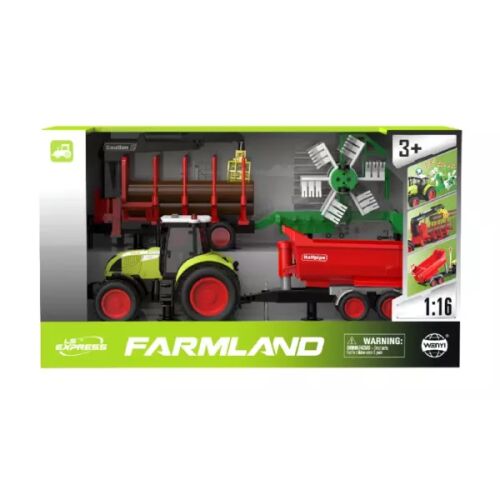 Set igračka traktora sa svjetlosnim i zvučnim efektima, 1:16