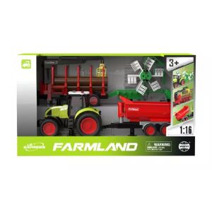 Traktor játékszett fény- és hanghatásokkal, 1:16