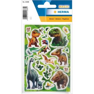 Herma: Varázslatos dinó mintás fóliamatrica 143166443 - Matrica, mágnes