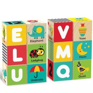 ABC Drvene kocke - 12 komada 143166498 - Drvena igračka za građenje