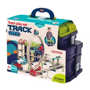 Автомагистрала със звукови ефекти - комплект от 132 части 143166560 - Manyuk Toys