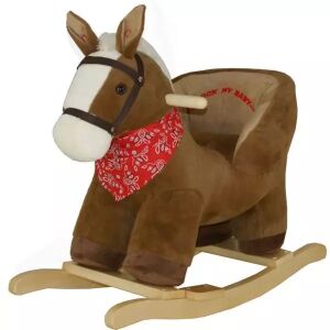 Unutarnja ljuljačka u obliku konjića - tamno smeđa 143166568 - Konjić i životinja za ljuljanje i Igra za razvoj predškolaca