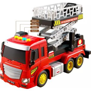 Tűzoltóautó hang- és fényhatásokkal, 26.5 cm 143166786 - Manyuk Toys