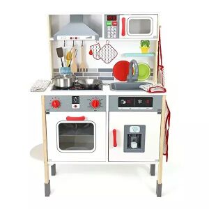 Bucătărie de joacă premium din lemn - cu lumini și sunete 143166806 - Bucatarie pentru copii