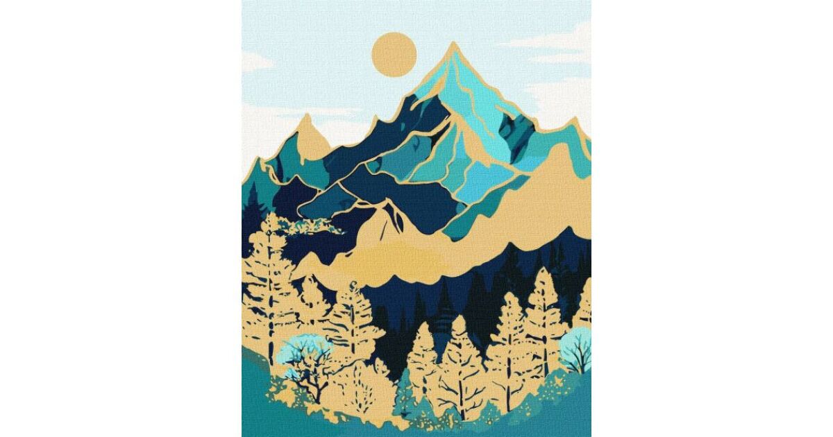 Ideyka: Colorare după numere, priveliște de munte - 40 x 50 cm 143166928