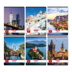 Caiet simplu A4 cu model oraș - mai multe tipuri 143167126 - Herlitz Caiete
