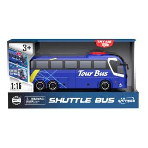 Autobus igračka sa svjetlosnim i zvučnim efektima, 1:16 - plava