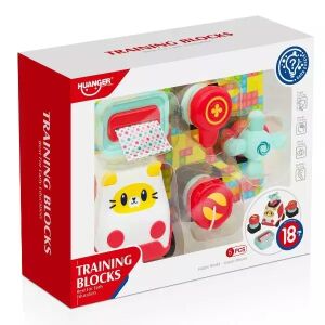 Kleines Auto mit aufbaubaren Tüftelwürfeln 143167150 - Babywalker und Entwicklungsspiele für Kleinkinder