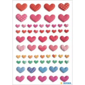 Herma: Naljepnica s puhalicom u obliku šarenih srca 143167166 - Igračka