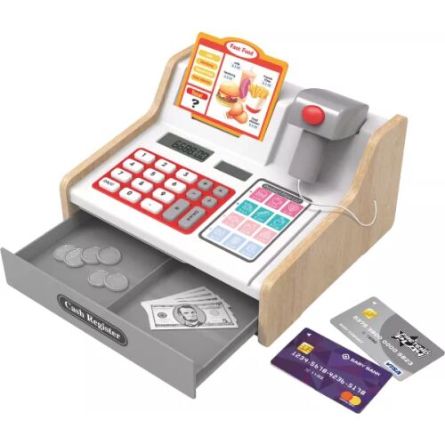 Zestaw do zabawy z kasą fiskalną, 15 części 143167167