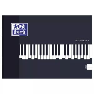 Oxford: A5 notový zošit, na šírku 143167192 - Zošity