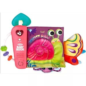 Grająca, świecąca miękka książeczka dla dzieci - owady 143167225 - Książka