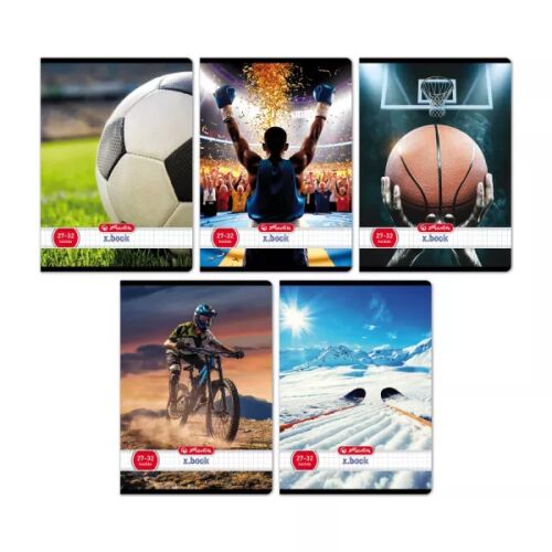 Sport mintás A5-ös négyzetrácsos füzet, 27-32 - többféle 143167254