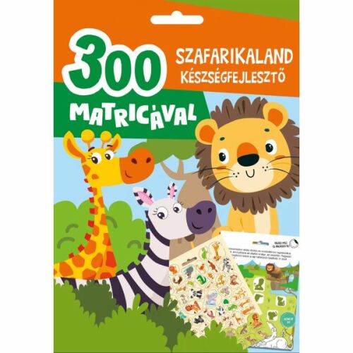 Safari - Książeczka z zadaniami - 300 naklejek, język węgierski 143167256