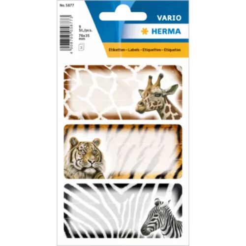 Herma: Etichetă carnet cu model safari - set de 9 buc. 143167420