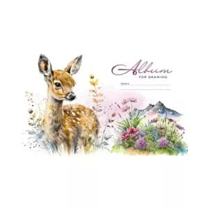 Szkicownik A4 z motywem sarny, 24 kartki 143167495 - Narzędzie do rysowania