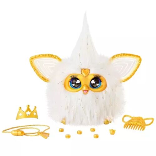 Furby Gold Glam interaktives Plüschtier mit Zubehör