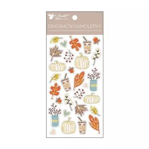 Őszi motívumos matrica - 11 x 22 cm