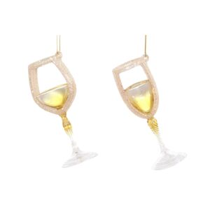 Arany karácsonyi díszek csészék 11cm 2db