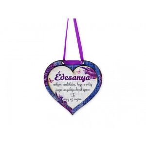 Hűtőmágnes akasztós Édesanya milyen csodálatos... levendulás 8,5cm 143173927 - Hűtőmágnes