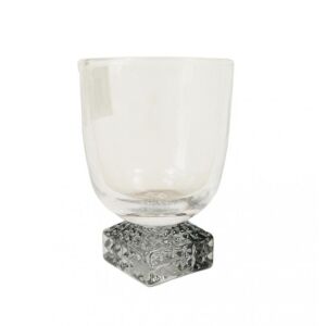 Mécsestartó üveg Lexley 8cm szürke 143173962 - Mécsestartó