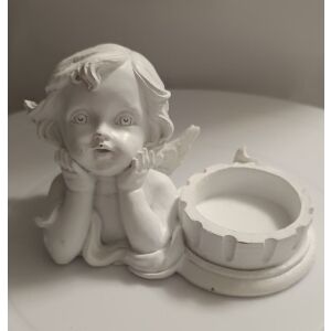 Mécsestartó angyalfelsőrész magasság 10 cm fehér 143173963 - Mécsestartó