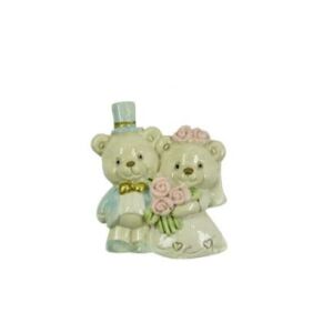 Hűtőmágnes esküvői macipár 5cm 143174049 - Hűtőmágnes