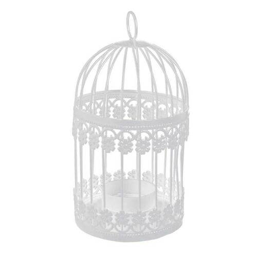 Fém mécsestartó kalitka rácsos 10*18 cm fehér 143174124