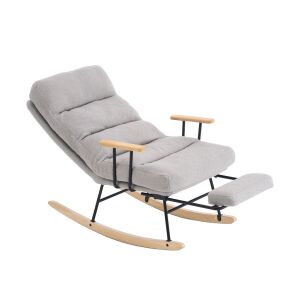 Stolica za ljuljanje nosivost do 160 kg, 97 × 67 × 100 cm, siva | VASHOME 143176432 - SONGMICS